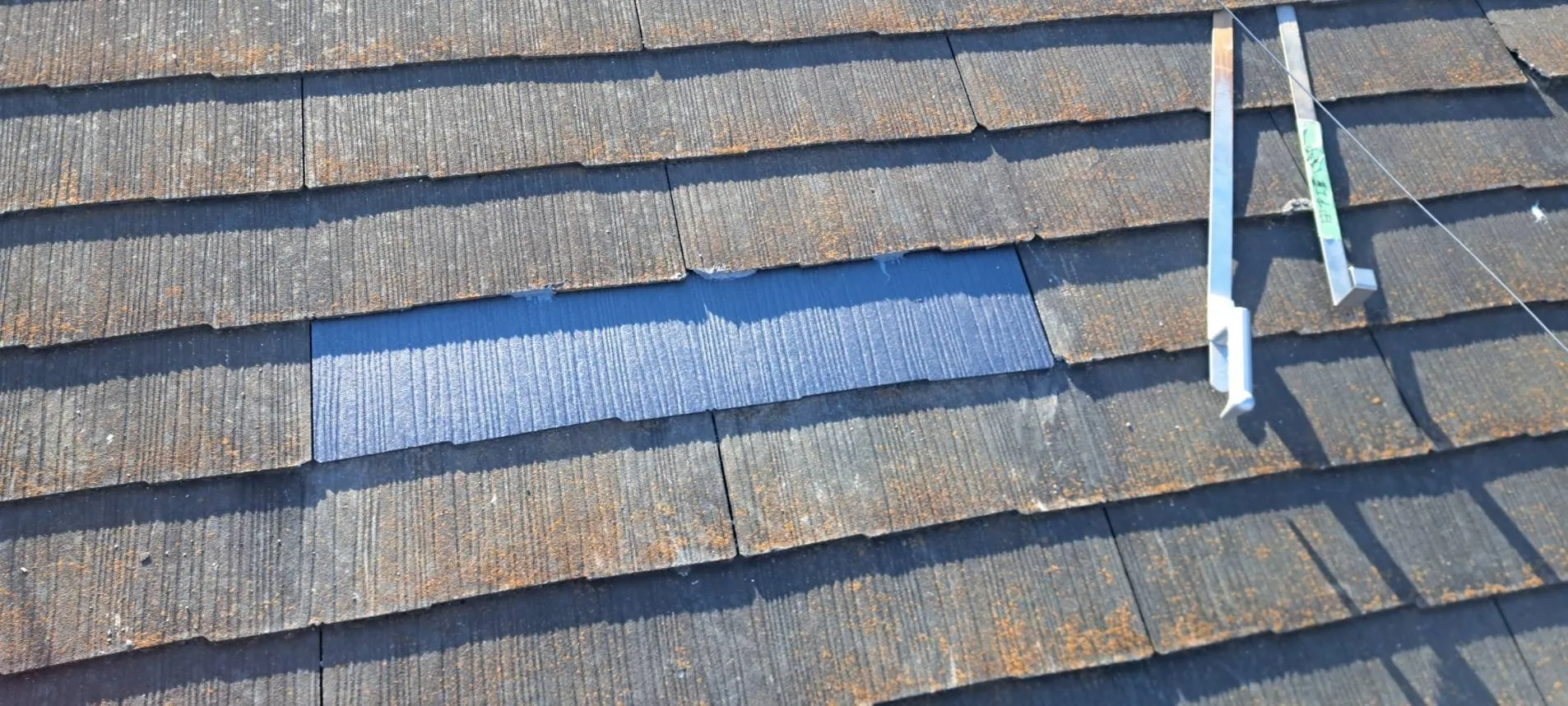 コロニアル屋根の差し替え工事