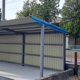駐輪場の屋根・壁リフォーム